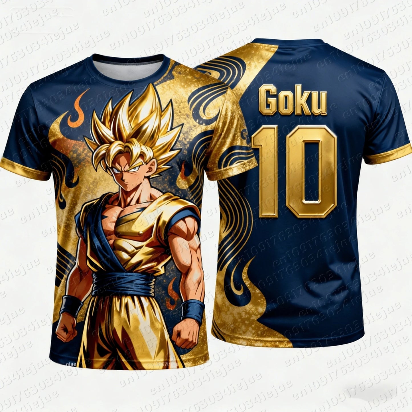 T-Shirt Dragon Ball "Goku Warrior" – Édition Premium (Tailles S à 6XL)