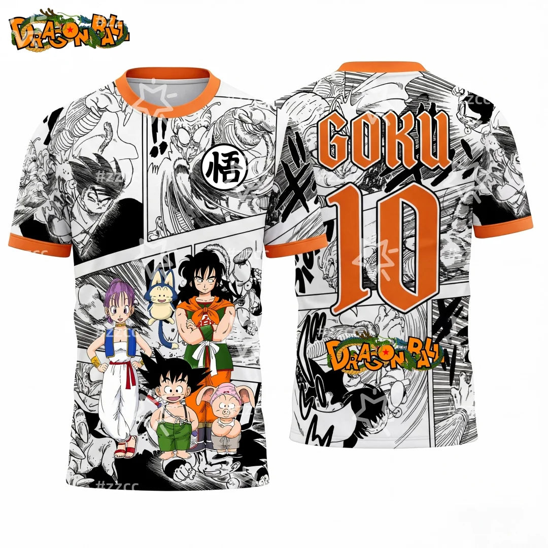 T-shirt Dragon Ball Son Goku pour homme, enfant et femme