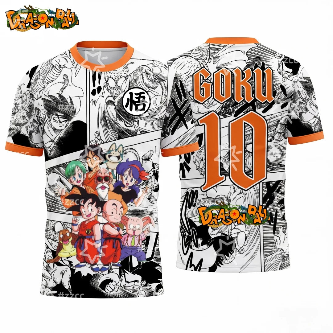 T-shirt Dragon Ball Son Goku pour homme, enfant et femme