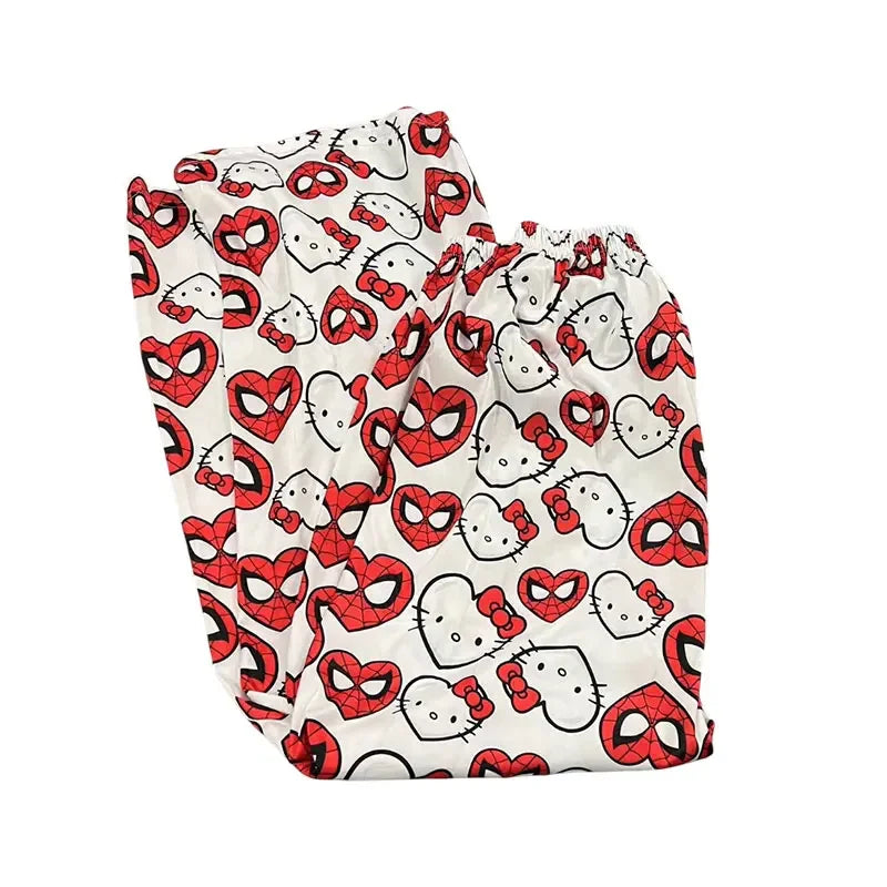 Pantalon Cocooning Hello Kitty – Douceur & Nœud Rose 🎀