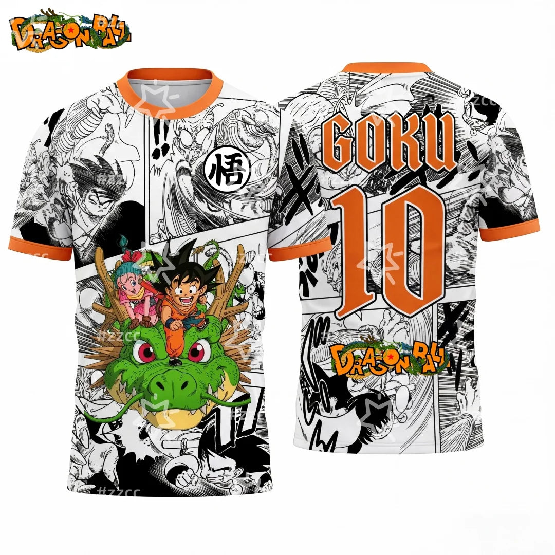 T-shirt Dragon Ball Son Goku pour homme, enfant et femme