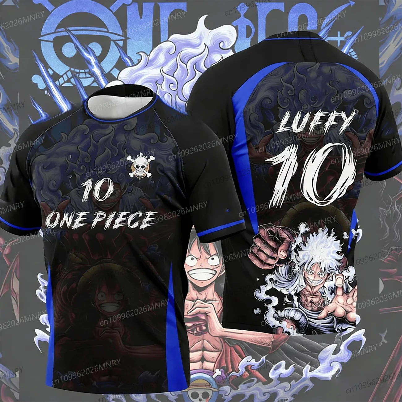 T-Shirt One Piece "Luffy" – Édition Pirate (Tailles XXS à 6XL)
