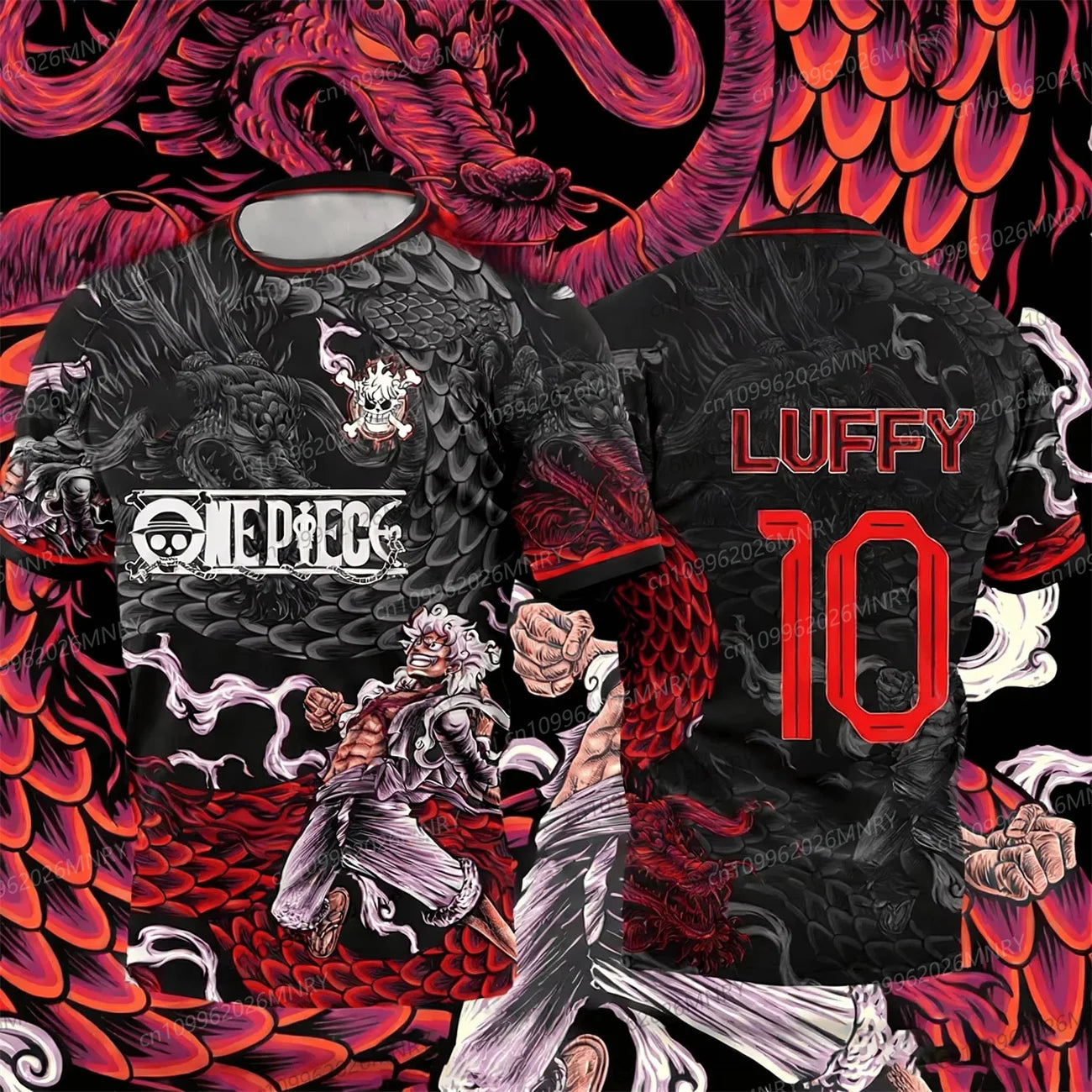 T-Shirt One Piece "Luffy" – Édition Pirate (Tailles XXS à 6XL)
