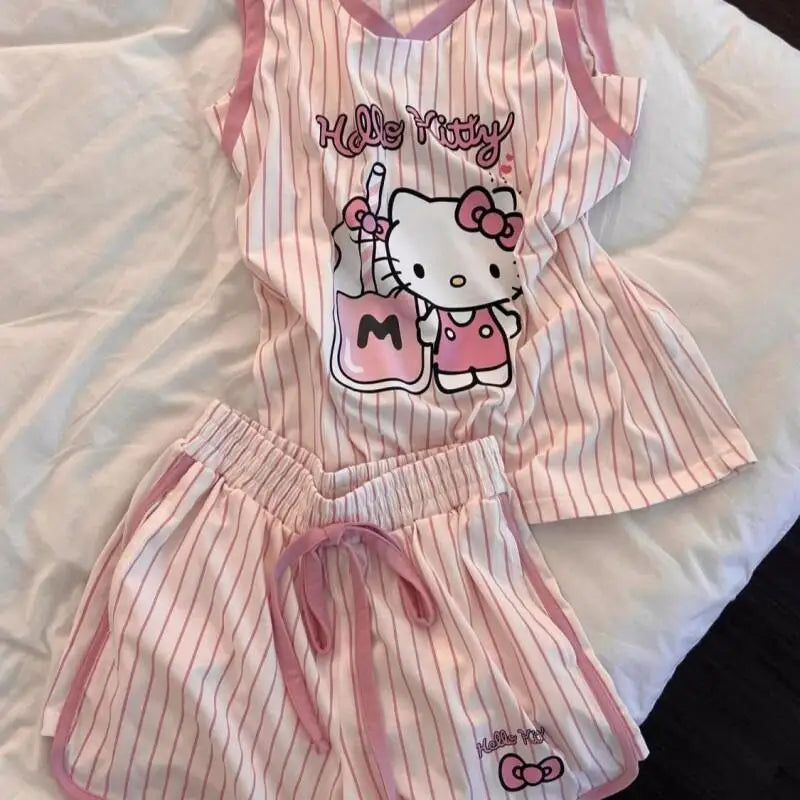 Set d'Été Hello Kitty – Débardeur & Short "Soft Comfort" (M-XXL)