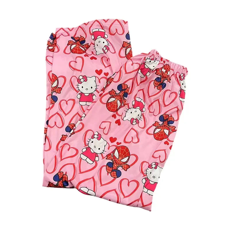 Pantalon Cocooning Hello Kitty – Douceur & Nœud Rose 🎀