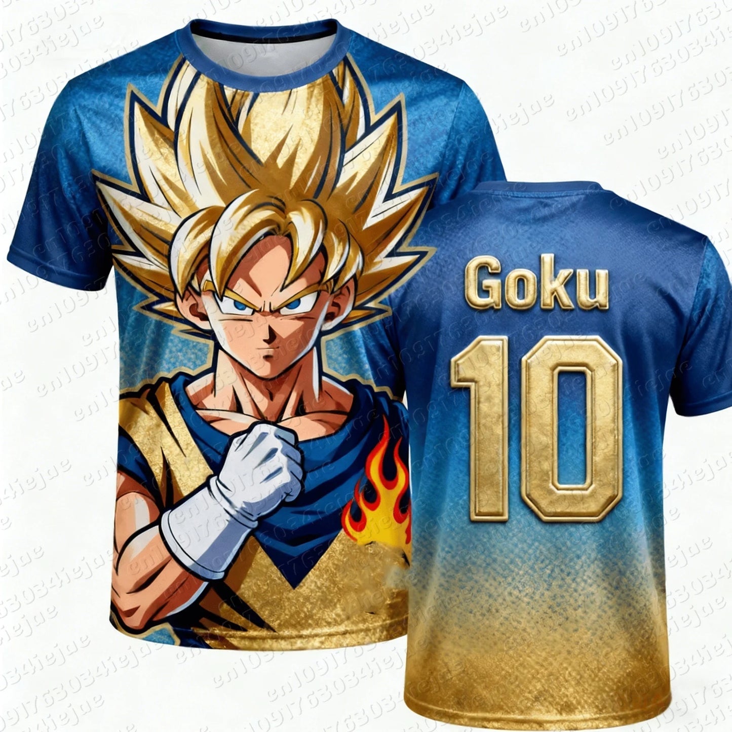 T-Shirt Dragon Ball "Goku Warrior" – Édition Premium (Tailles S à 6XL)