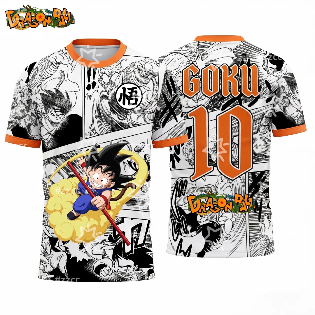 T-shirt Dragon Ball Son Goku pour homme, enfant et femme