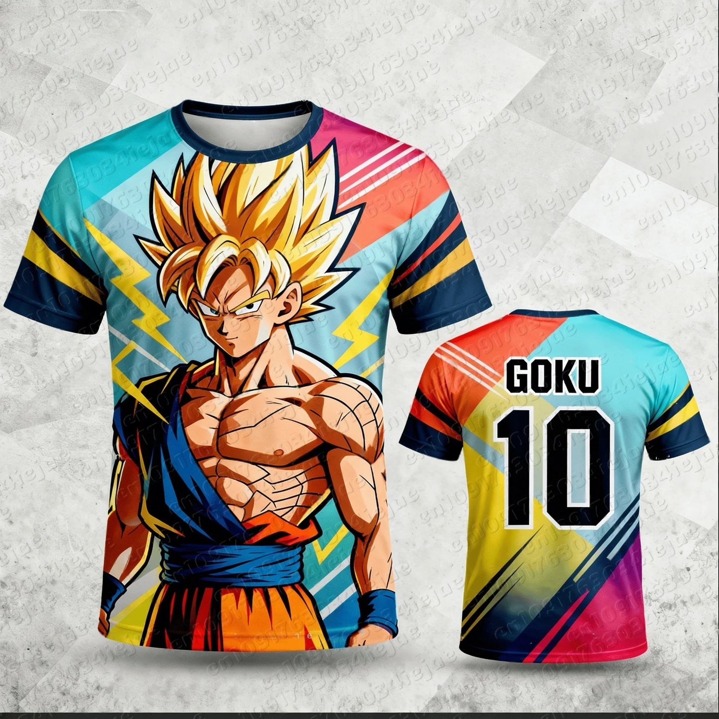 T-Shirt Dragon Ball "Goku Warrior" – Édition Premium (Tailles S à 6XL)