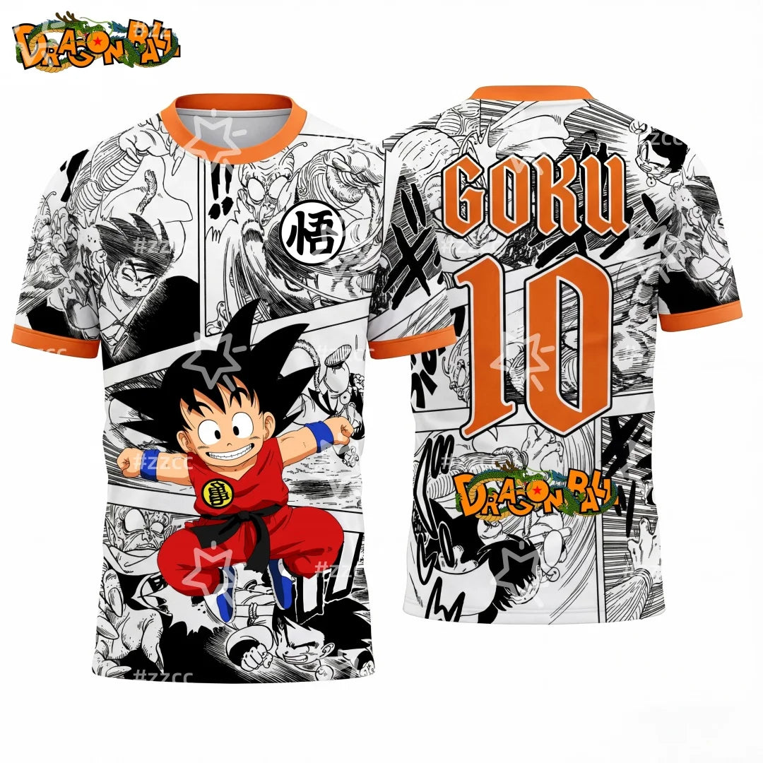 T-shirt Dragon Ball Son Goku pour homme, enfant et femme