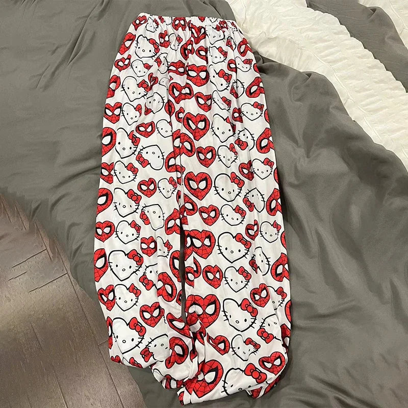 Pantalon Cocooning Hello Kitty – Douceur & Nœud Rose 🎀