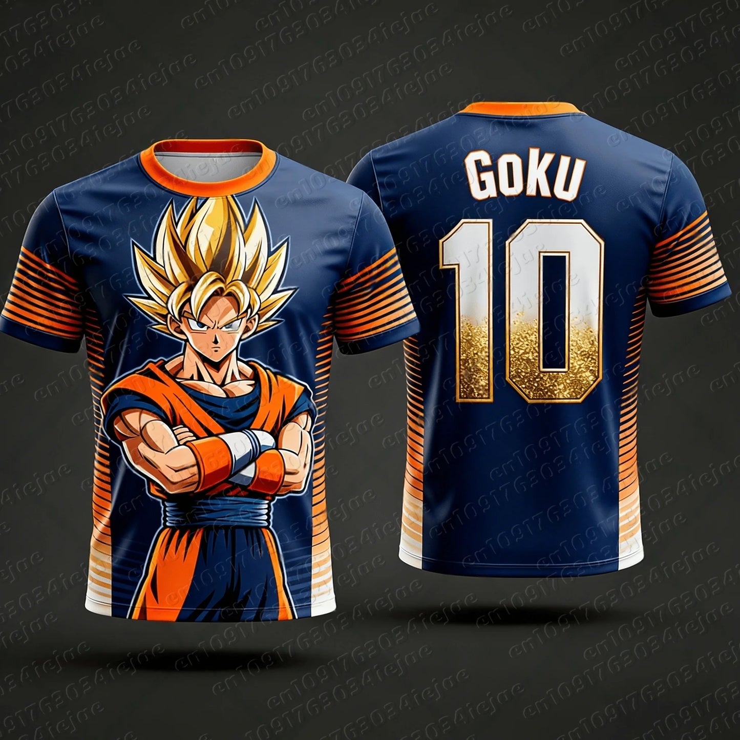 T-Shirt Dragon Ball "Goku Warrior" – Édition Premium (Tailles S à 6XL)