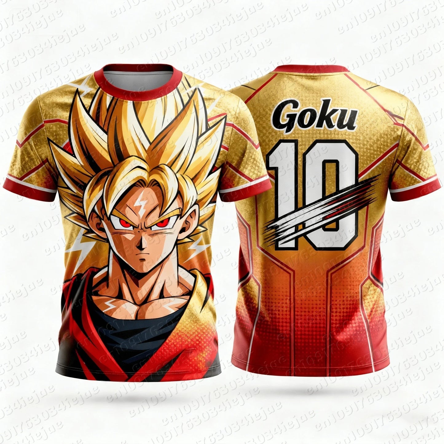 T-Shirt Dragon Ball "Goku Warrior" – Édition Premium (Tailles S à 6XL)