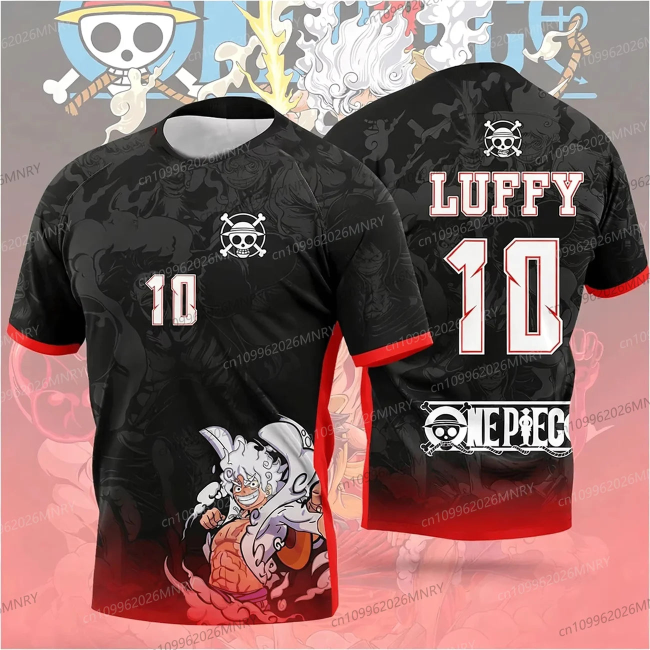 T-Shirt One Piece "Luffy" – Édition Pirate (Tailles XXS à 6XL)