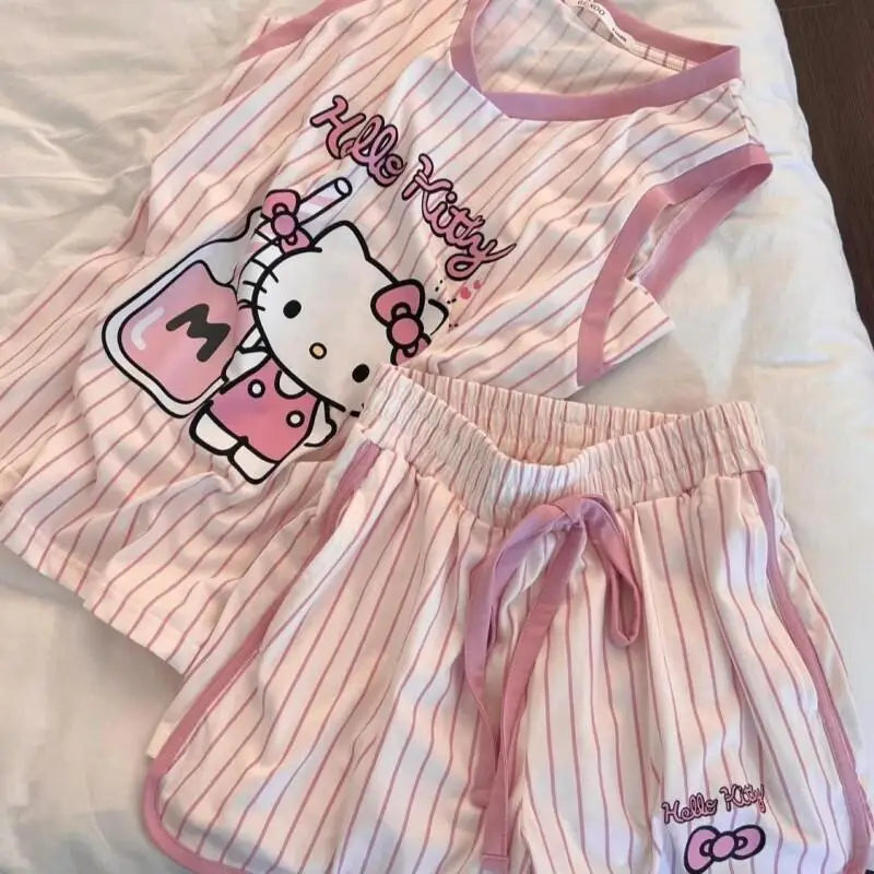 Set d'Été Hello Kitty – Débardeur & Short "Soft Comfort" (M-XXL)