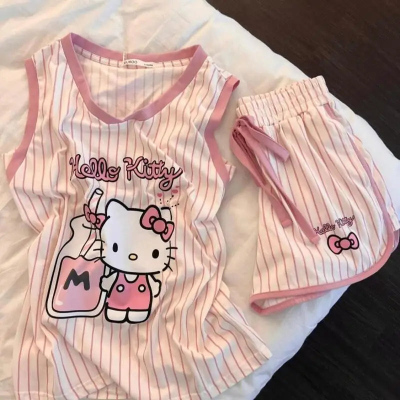 Set d'Été Hello Kitty – Débardeur & Short "Soft Comfort" (M-XXL)
